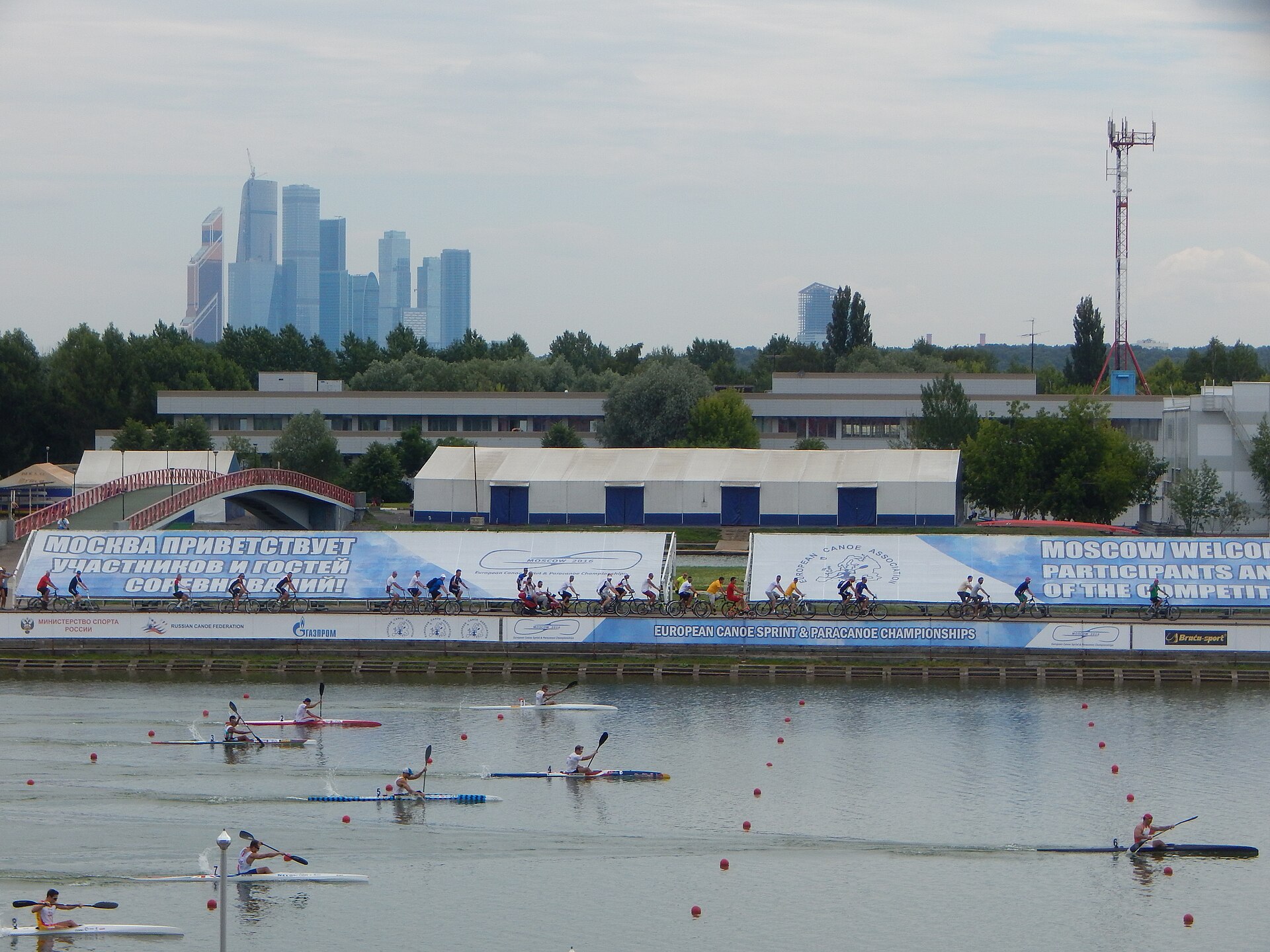 Fernando Pimenta competing in a K1 1,000-metre canoe sprint final
